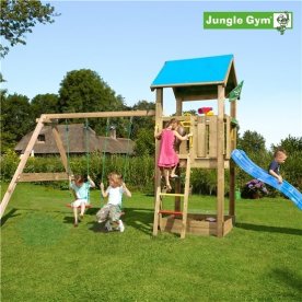 Jungle Gym Castle 2.1 lekställning med gungmodul