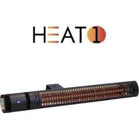 HEAT1 eco high-line 2000 W, Slimline, Svart