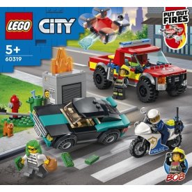 LEGO City 60319 Brandräddning och polisjakt, 5+