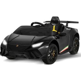 Eldriven barnbil, Lamborghini Huracan, 12V, svart