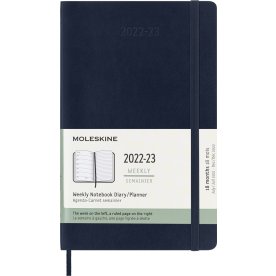 Moleskine kalender | S | L | Vecka V | S.blå
