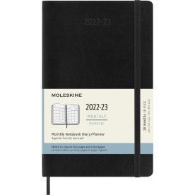 Moleskine kalender | S | L | Månad | Svart