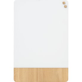 NAGA Glassboard tavla med ekfanér 60x80 cm | vit