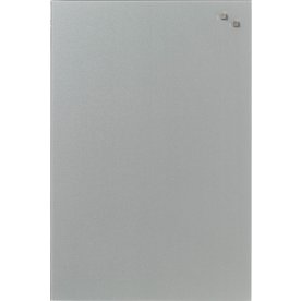NAGA magnetisk glastavla 40x60 cm, silver