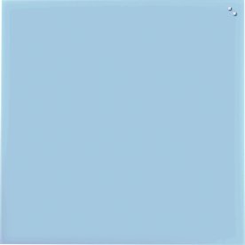 NAGA magnetisk glastavla 100x100 cm, ljusblå