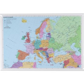 NAGA laminerad europakarta 97x67 cm, färg