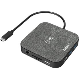 HAMA USB-C Hub Multiport 12x portar & Qi