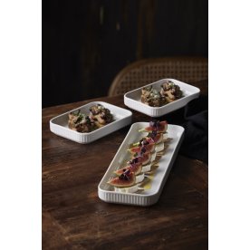 Pillivuyt Tapas-set med 3 st. plisséfat