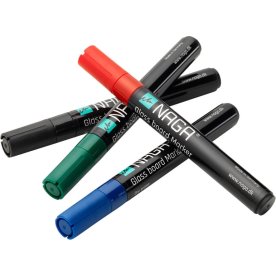NAGA penna för glastavla | 4,5 mm | 4 färger