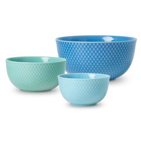 Lyngby Porcelæn Rhombe color skålar, 3 st.