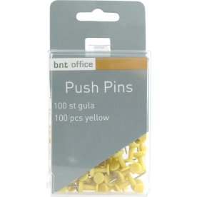 Office Push Pins kartnålar | Gula | 100 st.