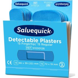 Salvequick Detectable Finger Mix plåster | 30 st.