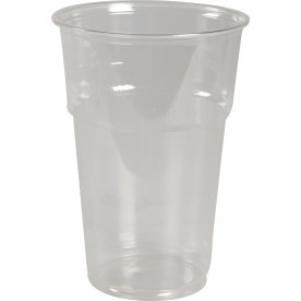 Plastglas, PLA, Genomskinlig, 40 cl, 50 st.