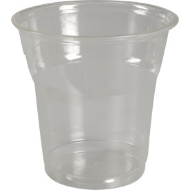 Plastglas, PLA, Genomskinlig, 18 cl, 50 st.