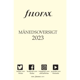 Filofax 2023 refill | Pocket | Månad