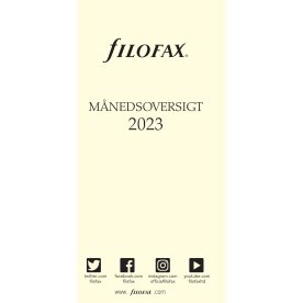 Filofax 2023 refill | Personal | Månad