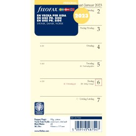 Filofax 2023 Refill | Personal | 2 veckor/uppslag