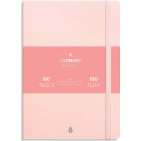 Burde Deluxe anteckningsbok | A5 | Linjerad | Pink