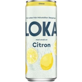 Loka Citron kolsyrat vatten | Burk | 33 cl