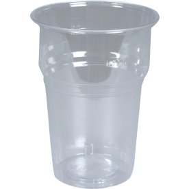 Plastglas, PS, Genomskinlig, 40 cl, 50 st.