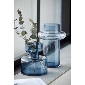 Lyngby Glas Tube & Tubular vasuppsättning, mörkblå
