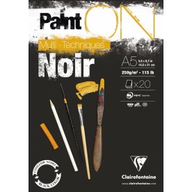Clairefontaine PaintON block | Black | A5