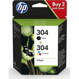 HP 304 bläckpatroner svart/färg blisterförpackning