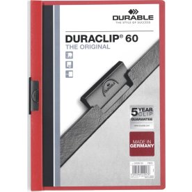 Durable Duraclip 60 klämmapp | A4 | Röd