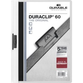 Durable Duraclip 60 klämmapp | A4 | Vit
