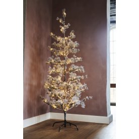 Alfi julgran med fot, 150 LED, H180 cm, vit
