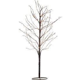 Kira Ljusträd med snö, H90 cm, brun / vit