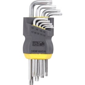 Probuilder skiftnyckelsats Torx m/hål, 9 delar