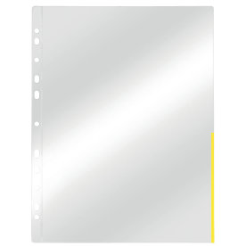 Esselte Signalficka, A4, topp+höger, Gul,100 st