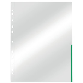 Esselte Signalficka, A4, topp+höger, Grön, 100 st