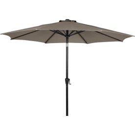 Felix parasoll med vev & lutning | Ø3 m | Gråbrun