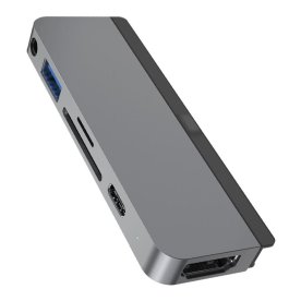 Hyper 6-i-1 USB-C Hub för iPad | Grå