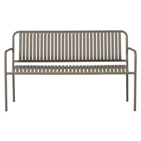 Stella trädgårdsbänk 140x56cm, gråbrun