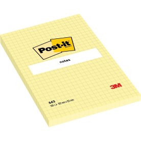 Post-it Super Sticky 102x152 mm, rutigt, gul