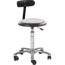 CL Micro stol med ryggstöd, svart, tyg, 47-66 cm