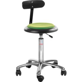 CL Micro stol med ryggstöd, grön, tyg, 47-66 cm