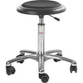 Micro pall, Svart, PUre Konstläder, 47-66 cm, Alu