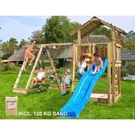 Jungle Gym Chalet 2.1 lektorn, klättring+rutsch.
