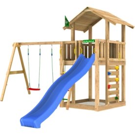 Jungle Gym Chalet 2.1 lektorn, gungor+rutschkana.