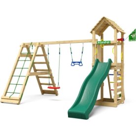 Jungle Gym Cocoon lektorn, klättring+grön rutsch.