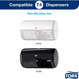 Tork T4 Advanced toalettpapper, 2 lager, 24 rullar