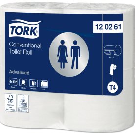 Tork T4 Advanced toalettpapper, långt, 24 rullar