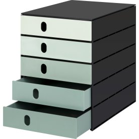 Styroval Pro lådmodul | 5 lådor | Grön