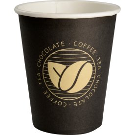 Kaffebägare 24 cl, papp, svart