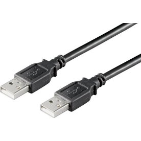 MicroConnect USB-A 2.0-kabel | 2 m | Svart