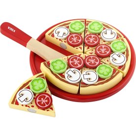 VIGA leksaksmat | Pizza av trä